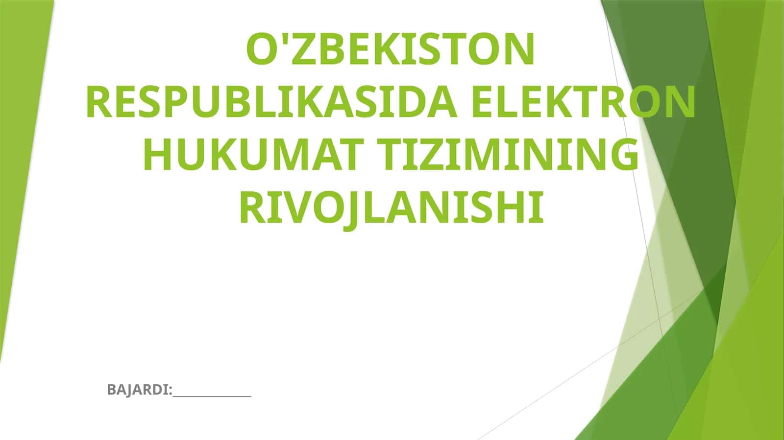 Elektron hukumat tushunchasi