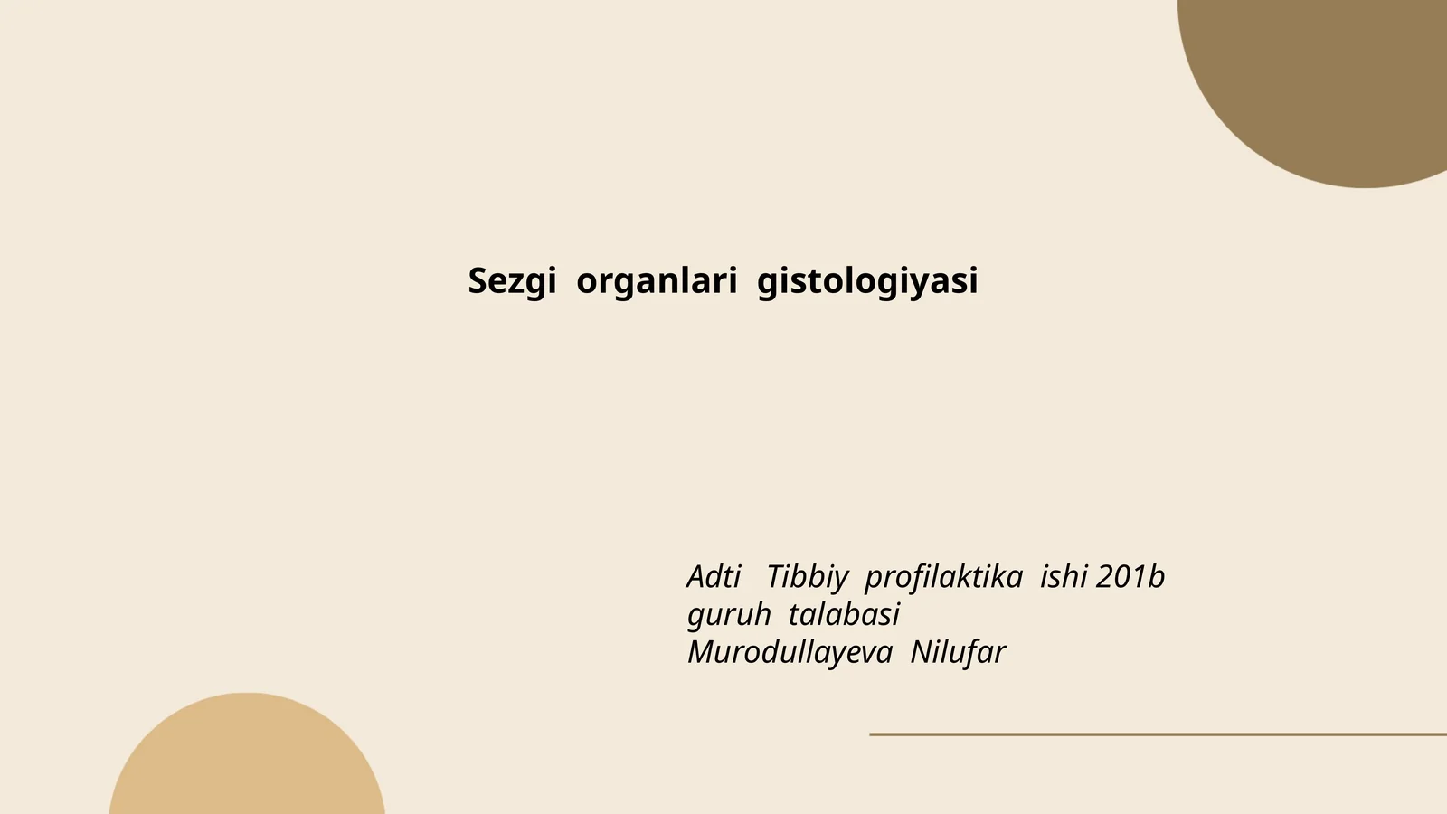 Sezgi organlari gistologiyasi