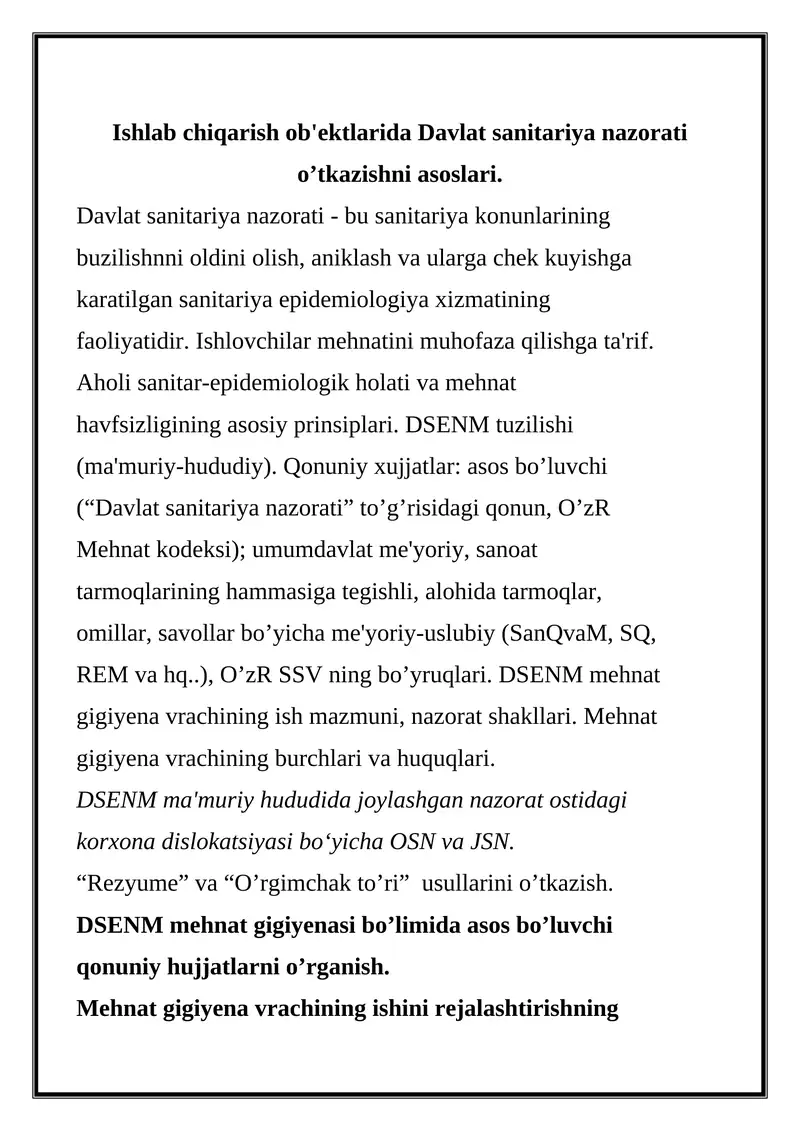 Davlat sanitariya nazorati