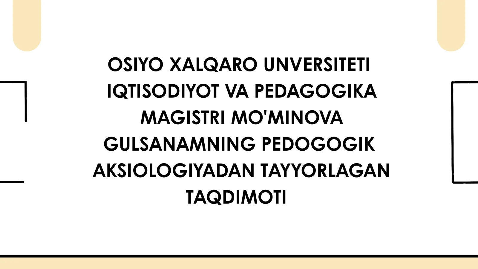 Pedagogik Aksiologiya