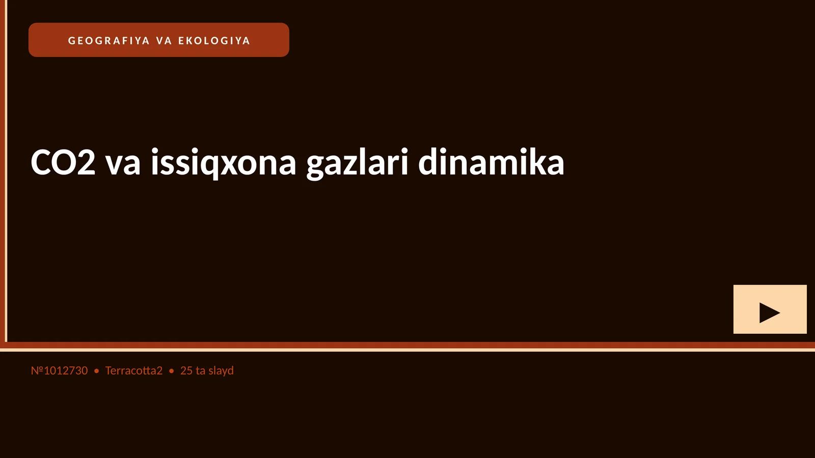CO2 va issiqxona gazlari dinamika