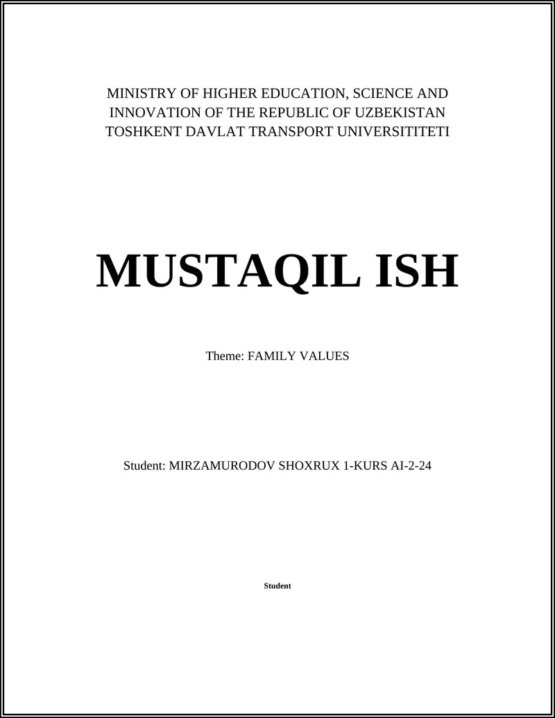 Importance of Family Traditions