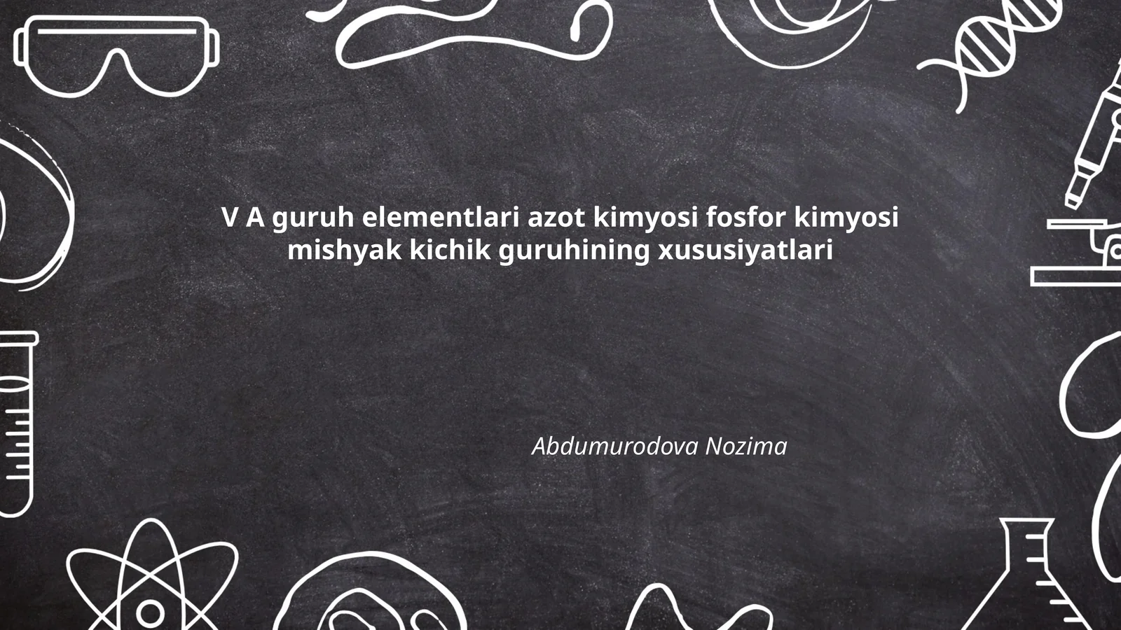 V A guruh elementlari azot kimyosi fosfor kimyosi mishyak kichik guruhining xususiyatlari