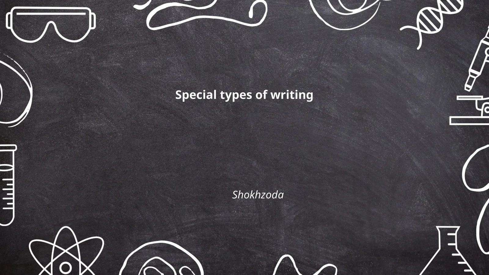 Special types of writing