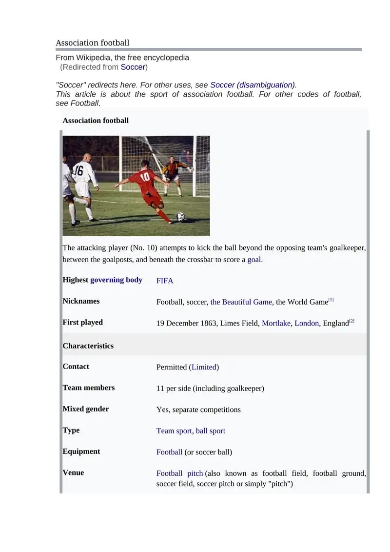 Association football