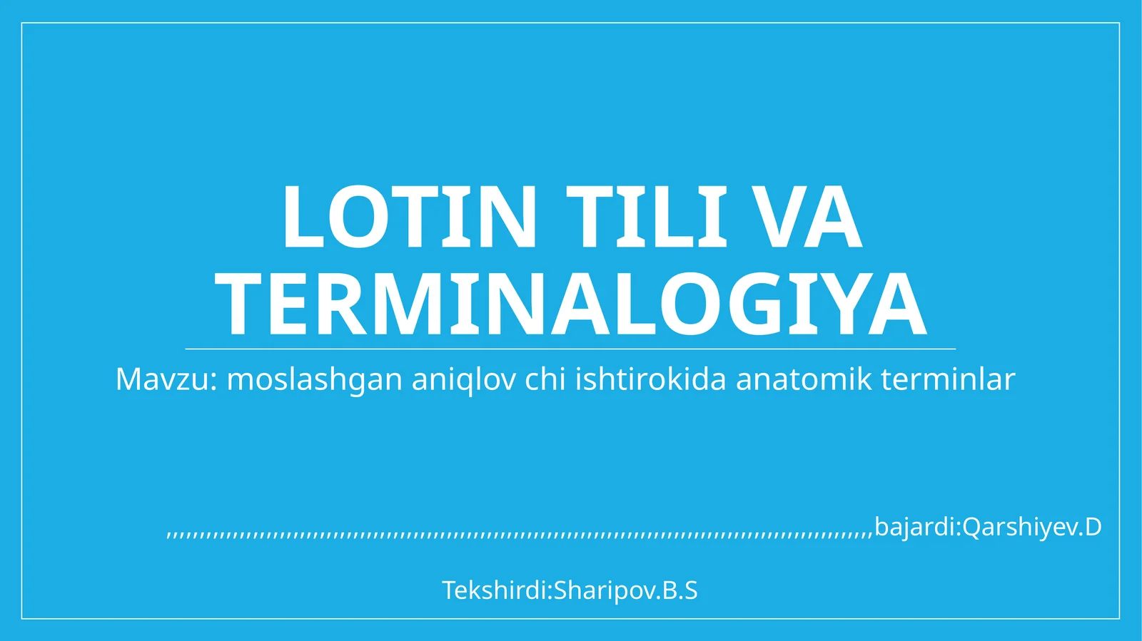 Moslashgan aniqlovchili anatomik terminlar/lotin tili