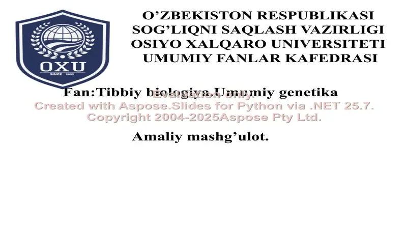 Umumiy genetika
