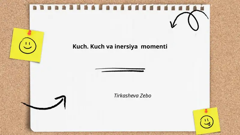Kuch va inersiya momenti