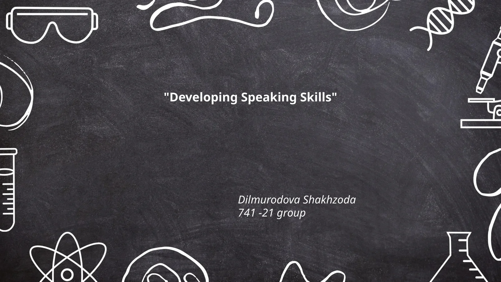 Developing Speaking Skills