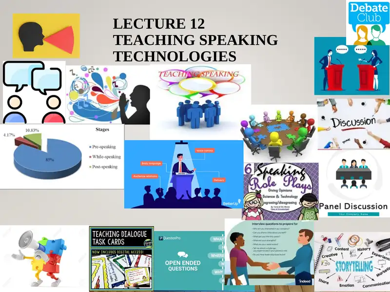 TEACHING SPEAKING TECHNOLOGIES