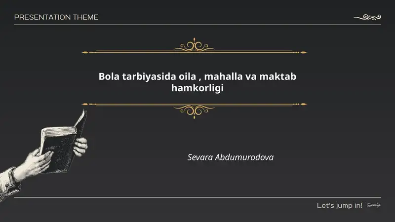 Oila, mahalla va maktab hamkorligi