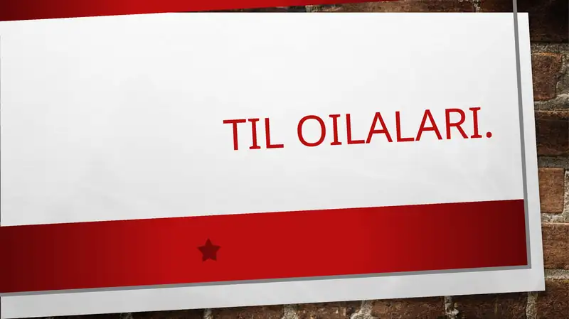 Til oilalari
