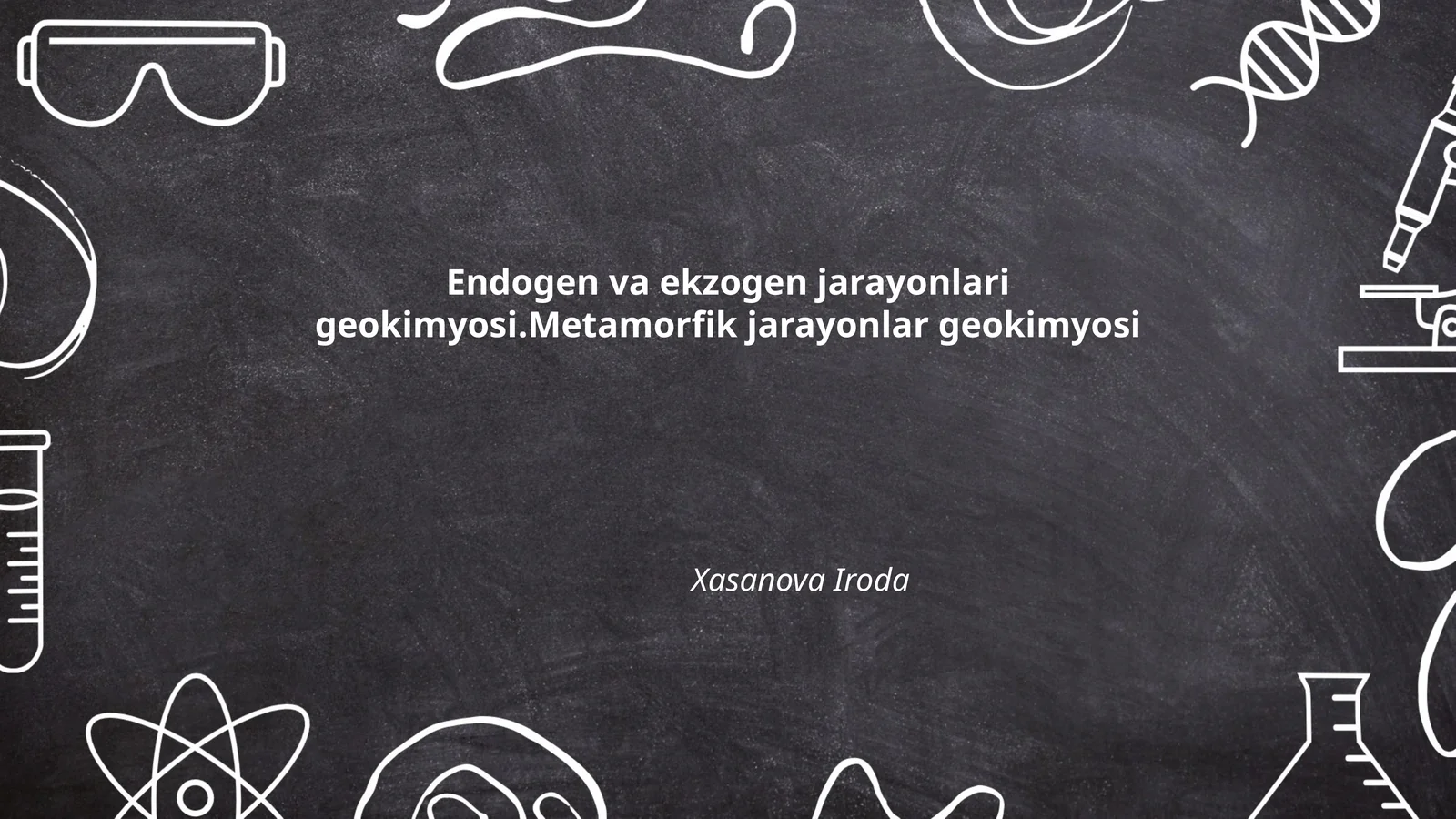 Endogen va ekzogen jarayonlari geokimyosi