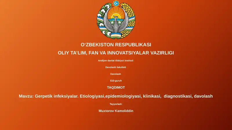 Gerpetik infeksiyalar
