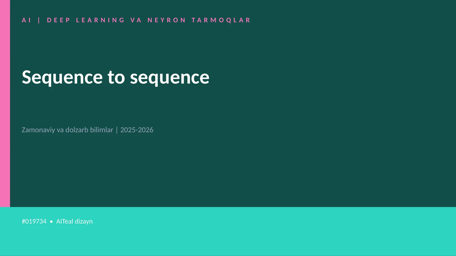 AI | DEEP LEARNING VA NEYRON TARMOQLAR