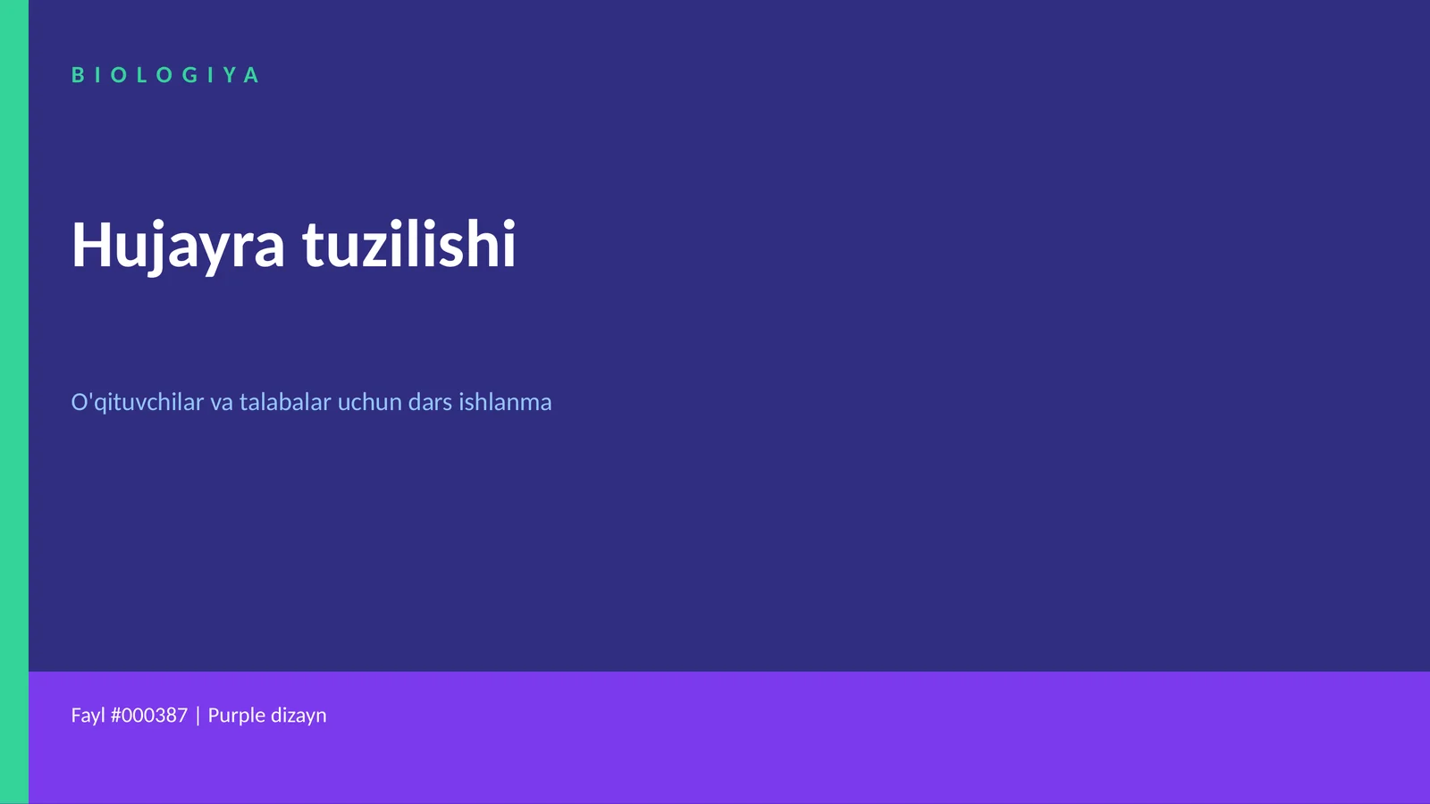 Hujayra tuzilishi