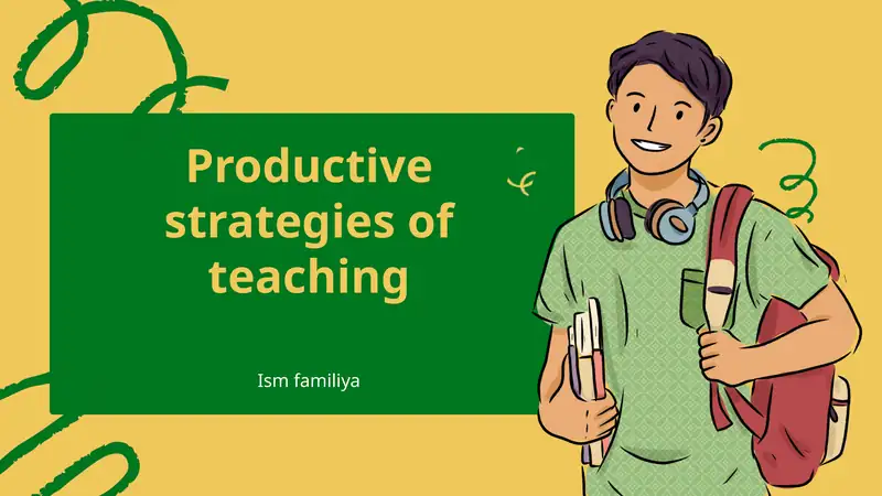 Productive strategies of teaching