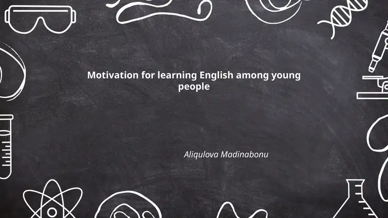 Motivation for learning English among young people