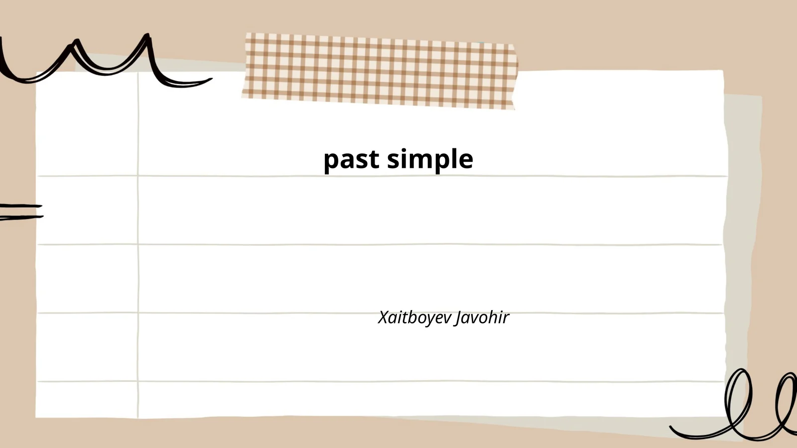 Past Simple