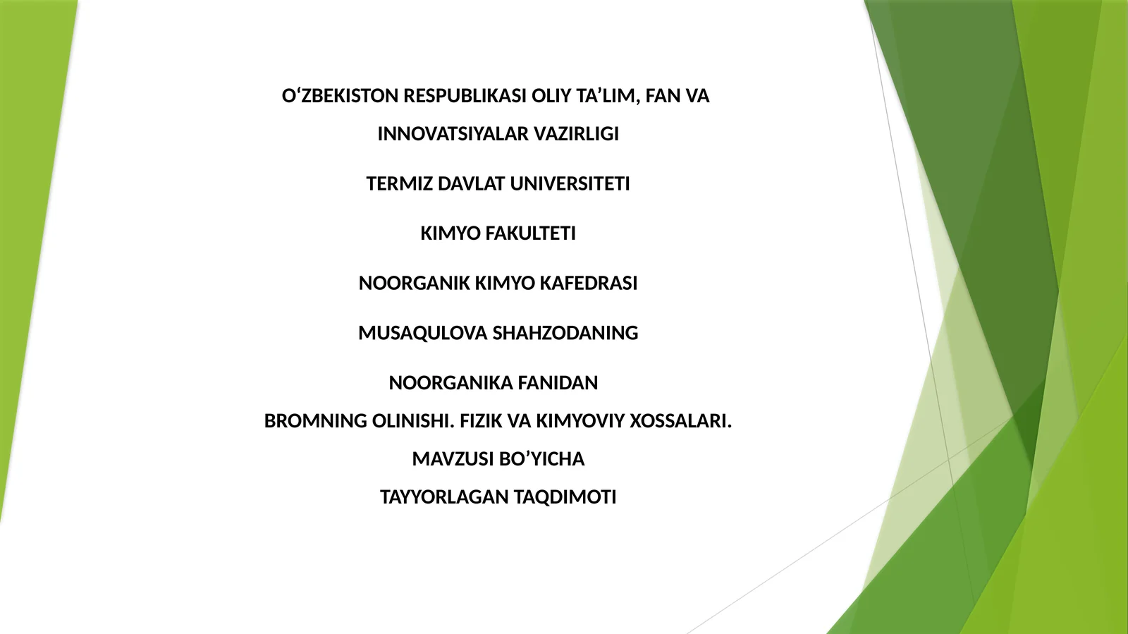 Bromning Olinishi