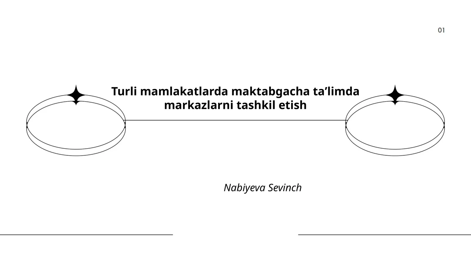 Turli mamlakatlarda maktabgacha ta'limda markazlarni tashkil etish