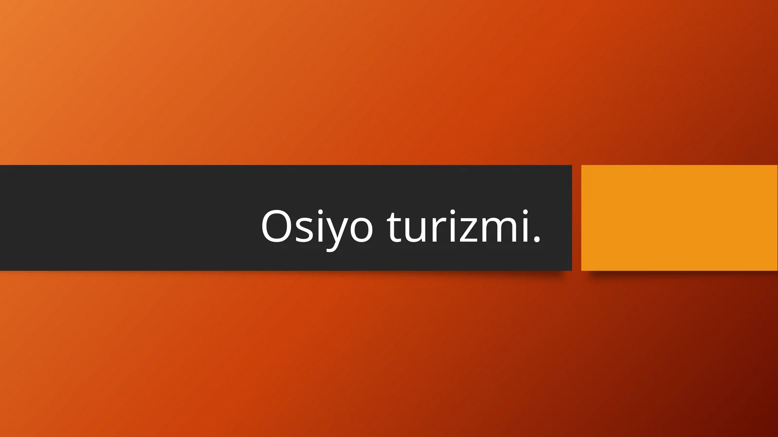 Osiyo turizmi