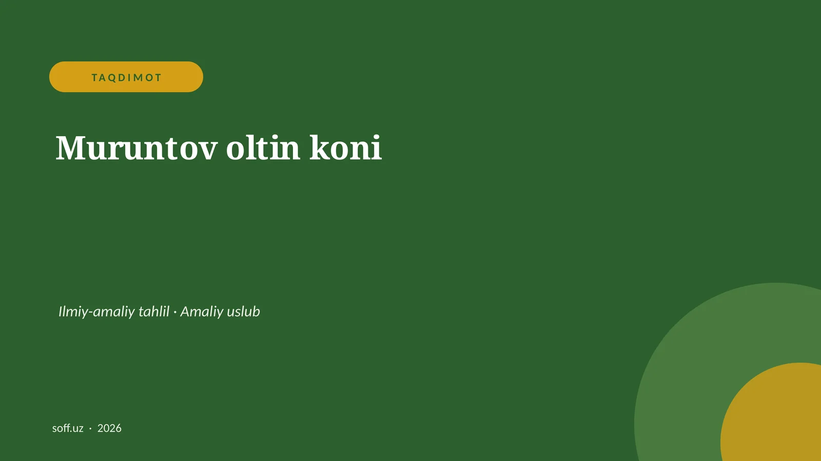 Muruntov oltin koni