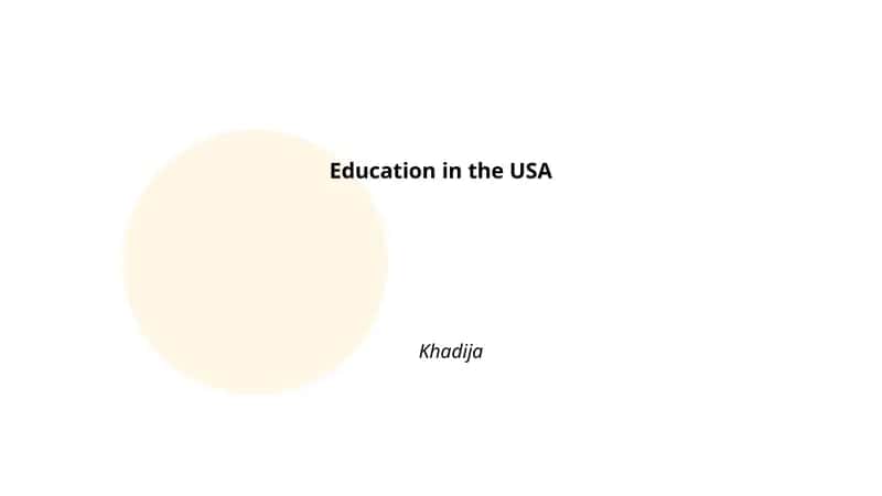 USA ta'lim tizimi