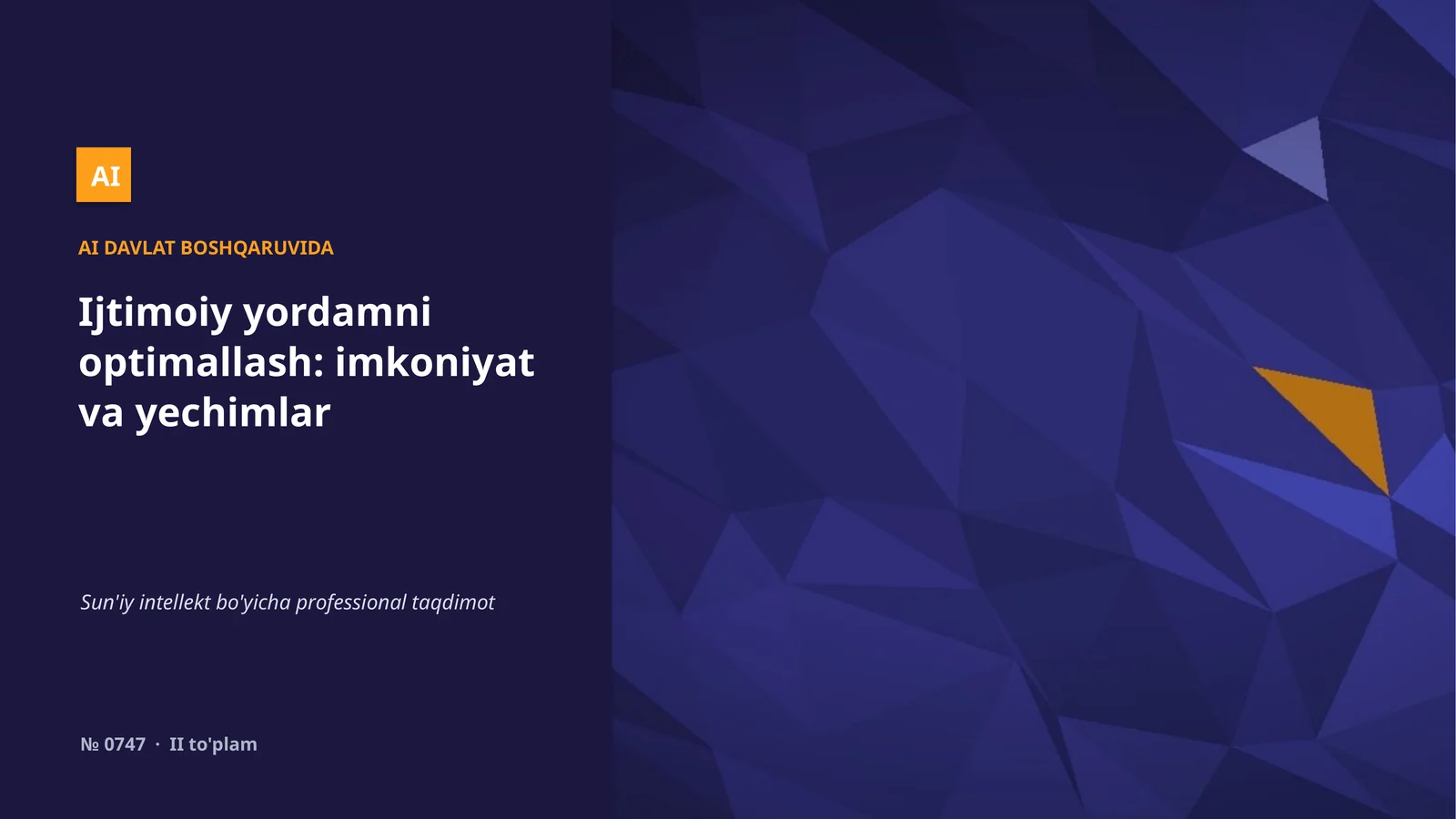 AI DAVLAT BOSHQARUVIDA