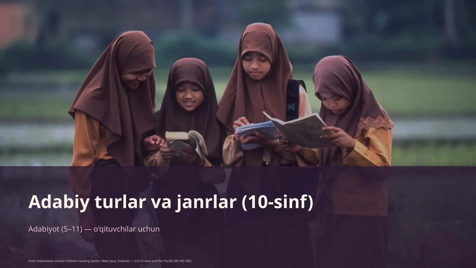 Adabiy turlar va janrlar (10-sinf)
