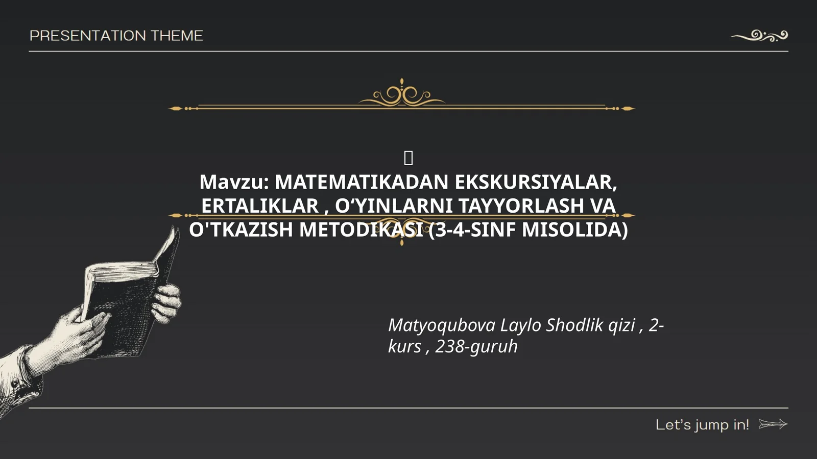 MATEMATIKADAN EKSKURSIYALAR, ERTALIKLAR, O‘YINLARNI TAYYORLASH VA O'TKAZISH METODIKASI (3-4-SINF MISOLIDA)