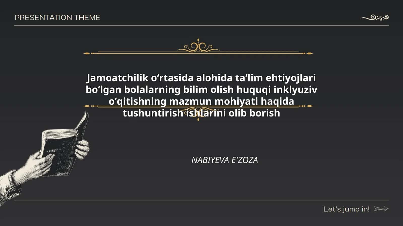 NABIYEVA E'ZOZA