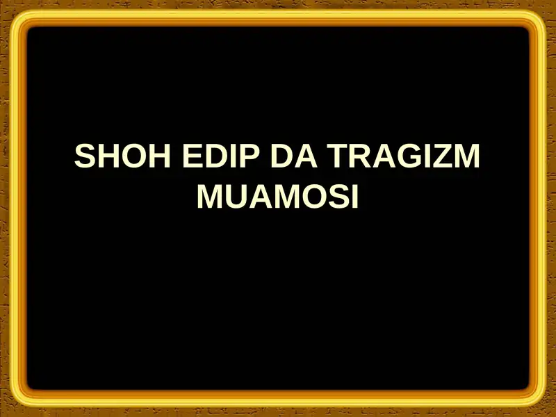 Shoh Edip tragedyasi