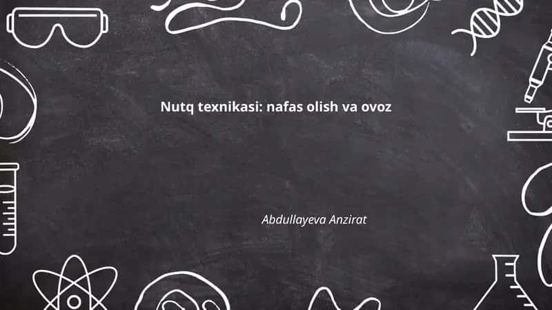 Nutq texnikasi: nafas olish va ovoz