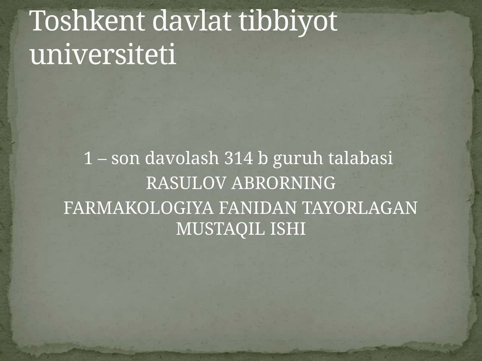 Narkoz vositalari. Etil spirti. Uxlatuvchi vositalar. Alkogolizm va uning asoratlari