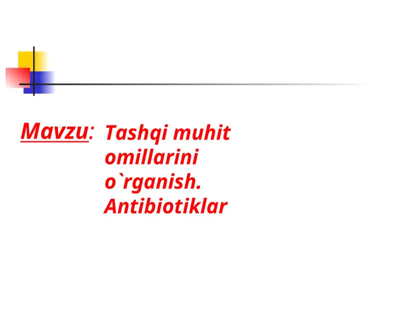 Antibiotiklar