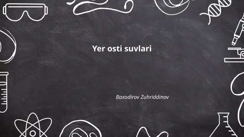 Yer osti suvlari