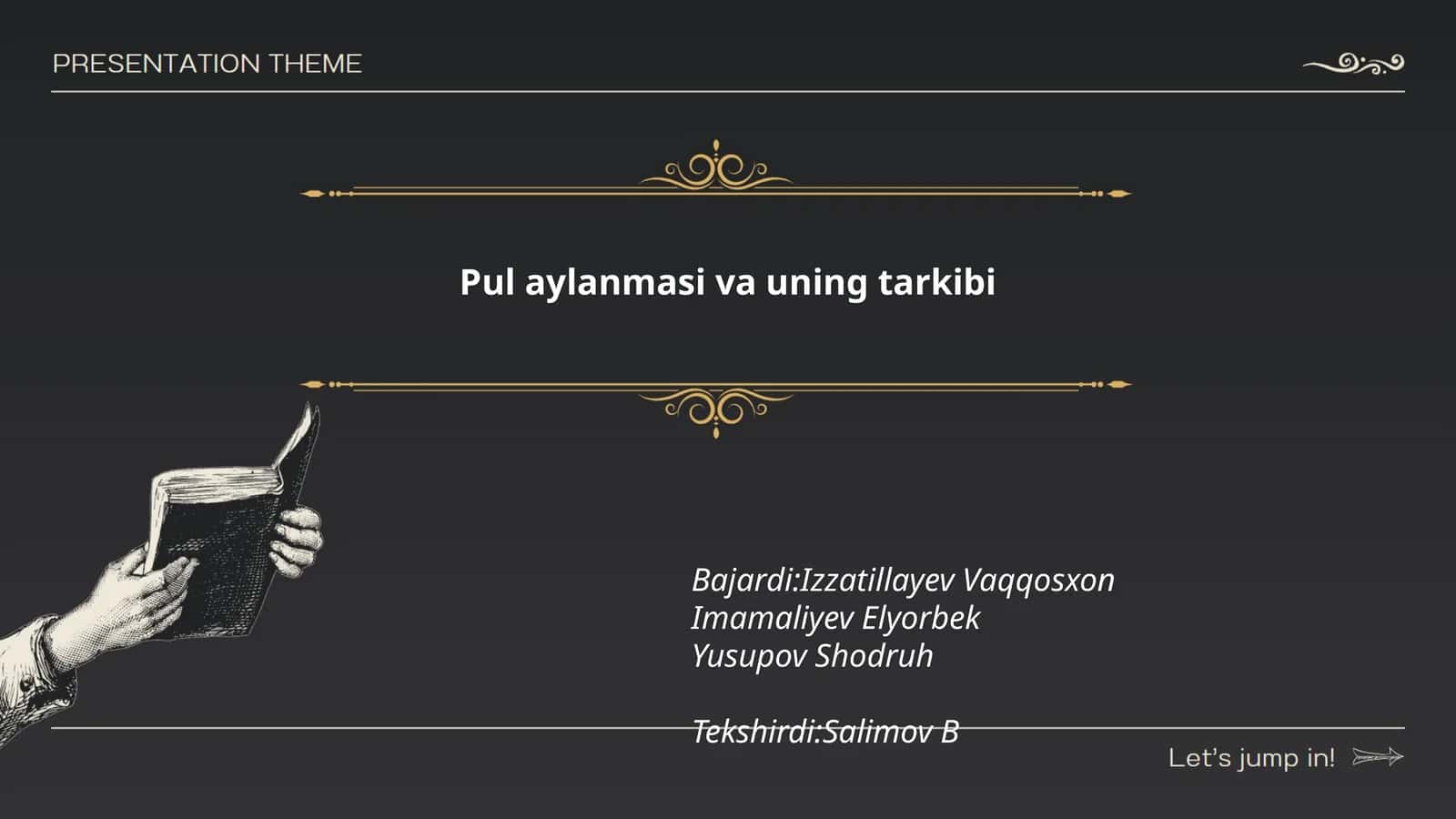 Pul aylanishining asosiy tushunchalari
