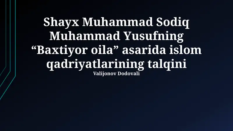 Baxtiyor oila