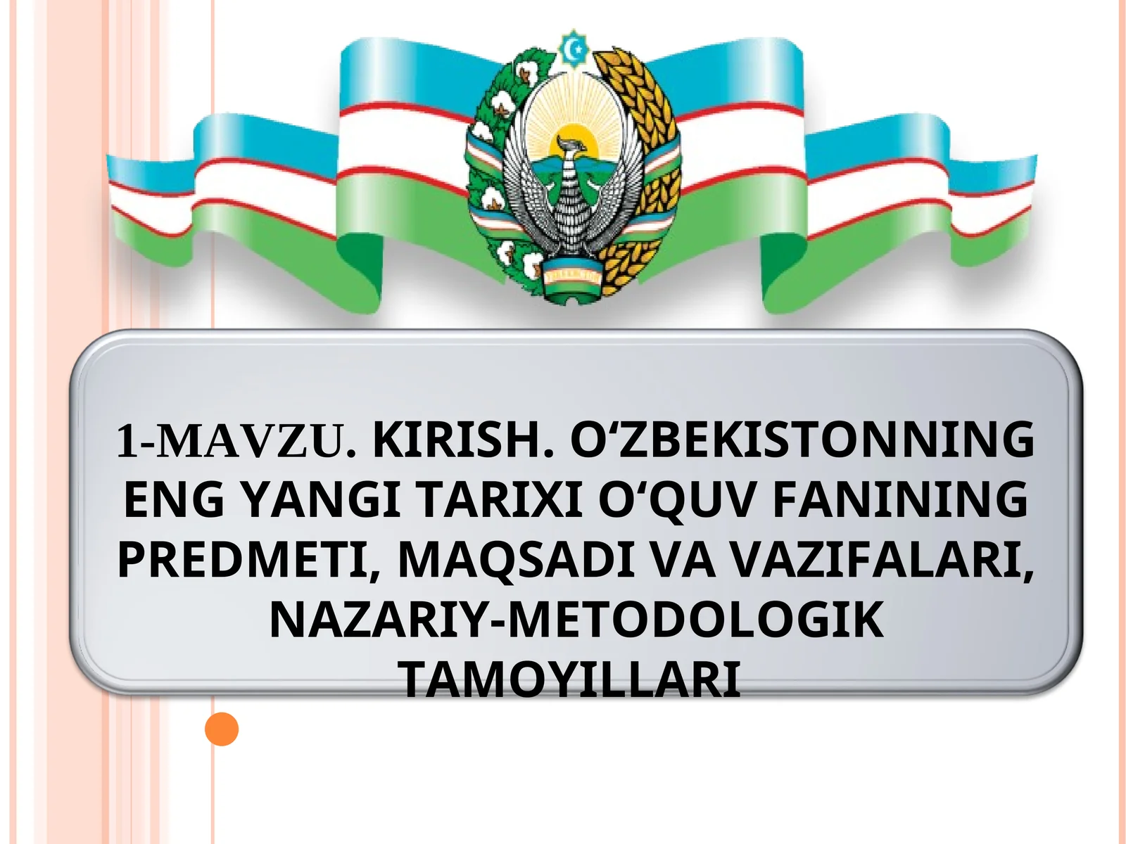 O‘zbekiston huquqi-demokratik fuqarolik jamiyati