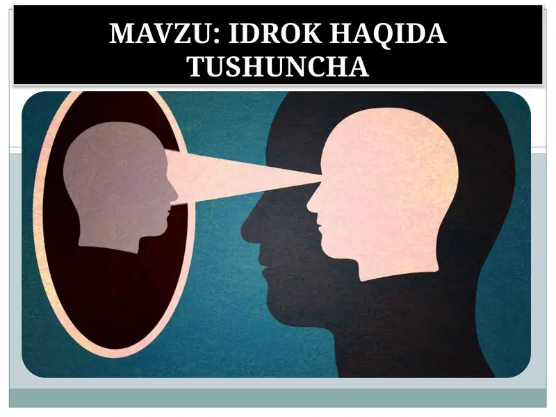IDROK HAQIDA TUSHUNCHA