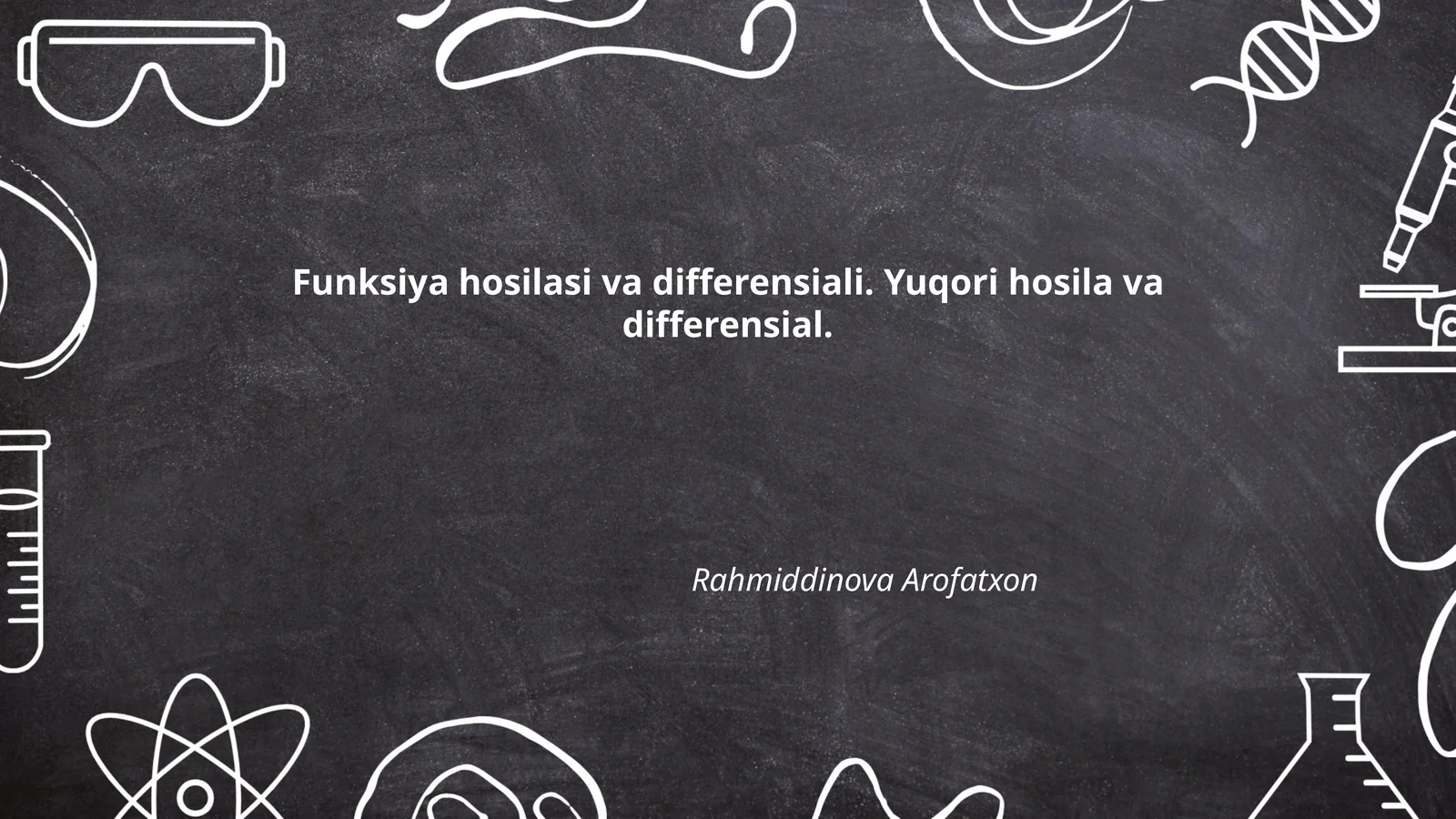 Funksiya hosilasi va differensiali