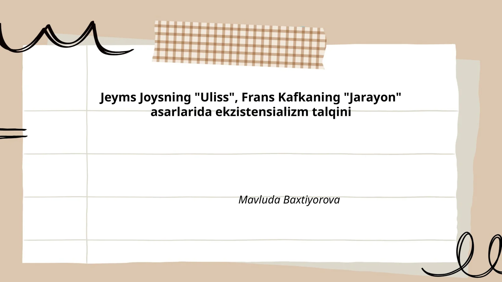 Ekzistensializm va insoniy tajriba