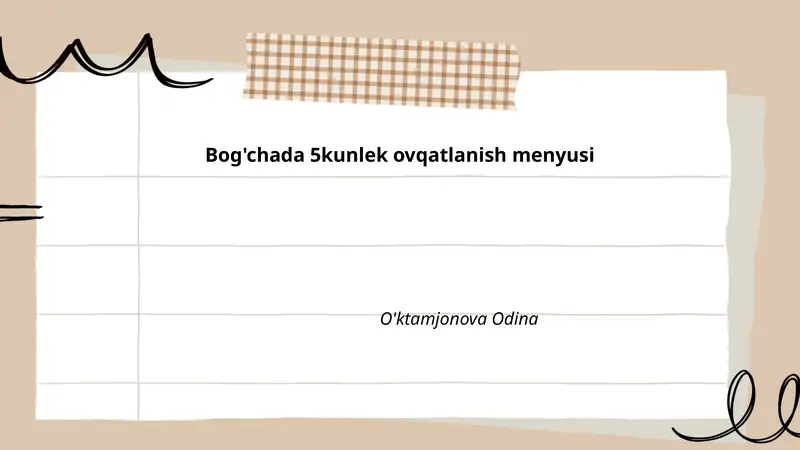 Sog'lom ovqatlanish asoslari