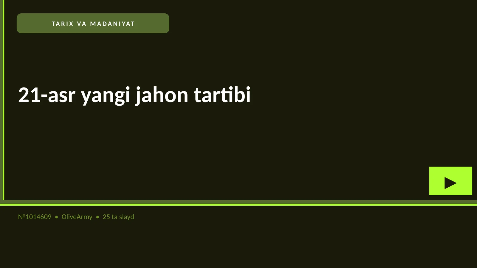 21-asr yangi jahon tartibi