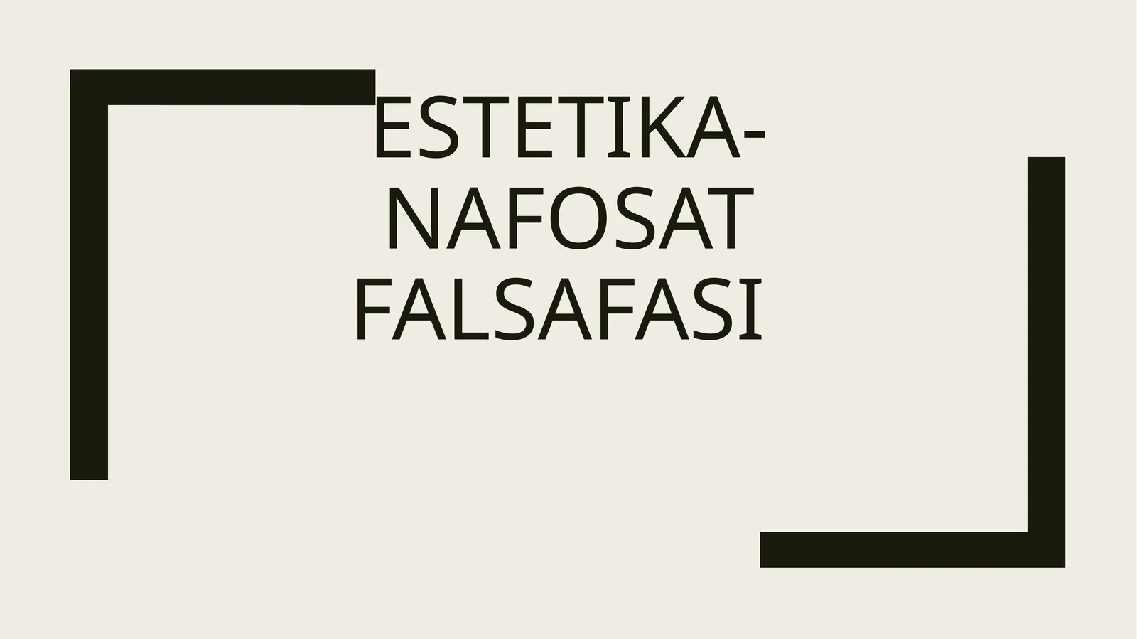 Estetika-nafosatfalsafasi