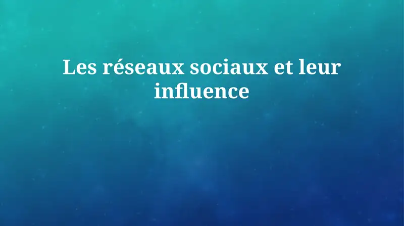 L'ascension des médias sociaux