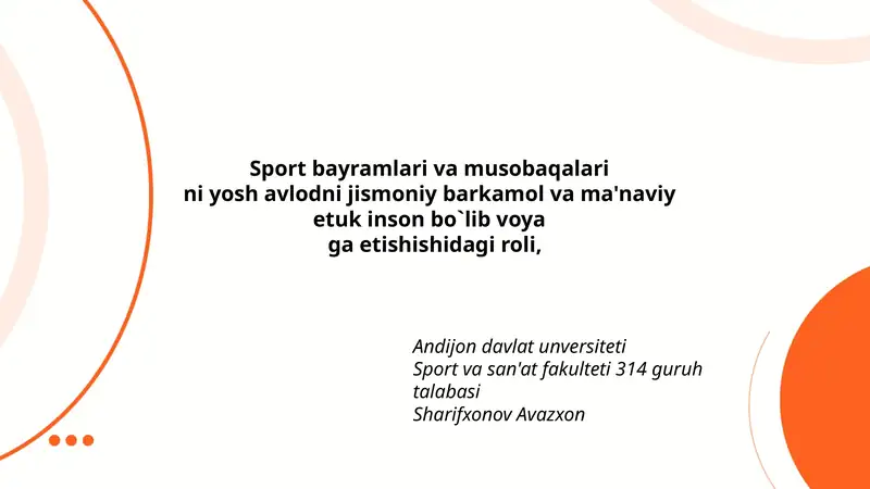 Sport bayramlari va musobaqalari