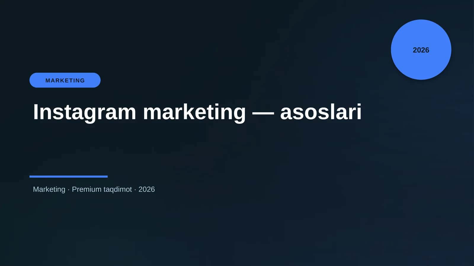 Instagram marketing — asoslari