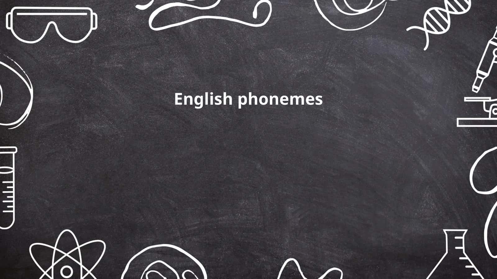 English phonemes
